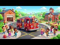 Fire Truck ABC School Song 🚒🔤 | Fun Alphabet Learning Song for Kids