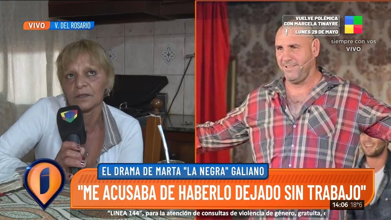 🗣️ El drama de Marta "La Negra" Galiano, ex de la "Mole" Moli: "Me vivía golpeando"