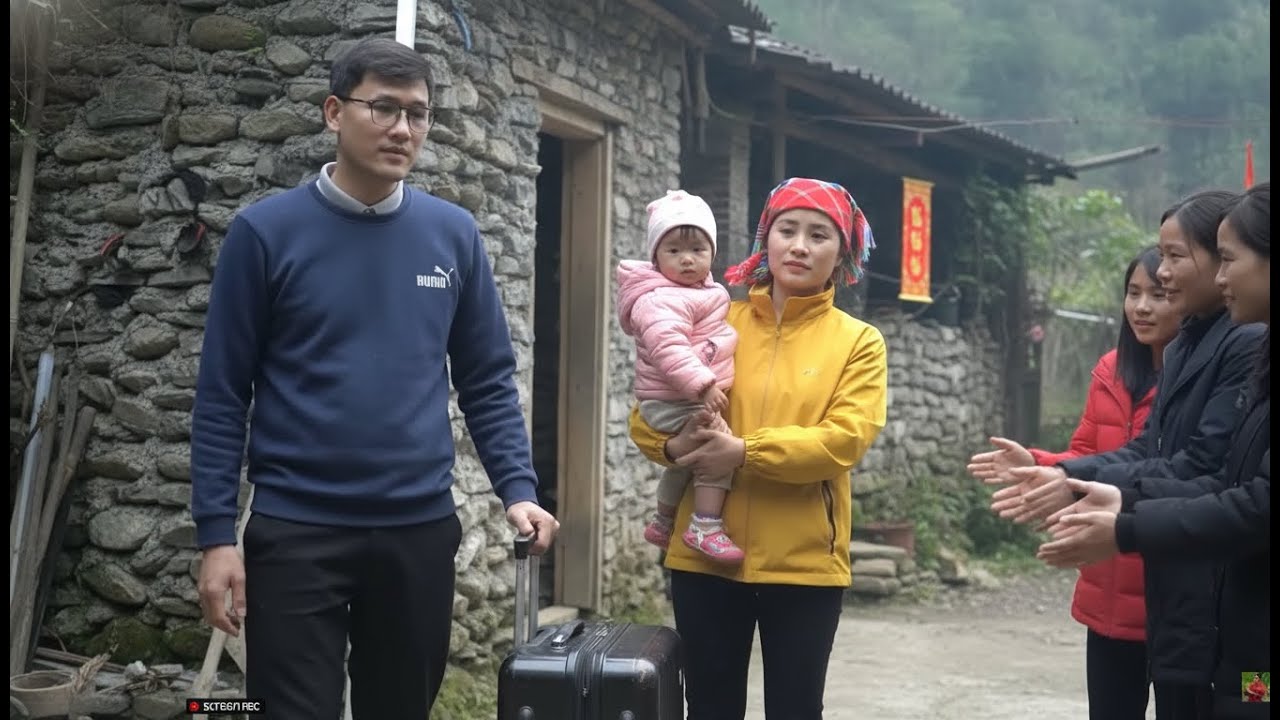 Куанг и Линда прощаются с соседями и отвозят Софию домой на Тет к его матери.