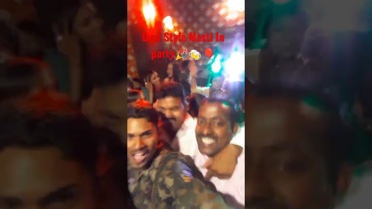 Desi style masti in party with friends