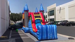 Big Top Inflatables: 5in1 Super Castle Combo (Marble)