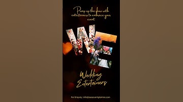 Pump up the show with entertainers to embrace your wedding events 🕺💃🕺💃