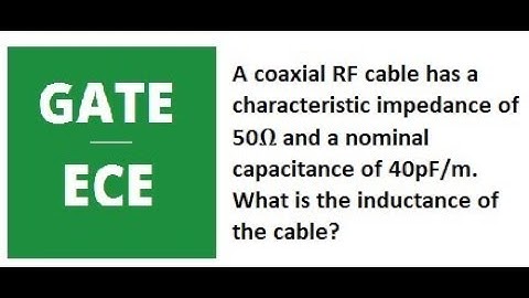 GATE ECE Questions | Electromagnetic Theory | Characteristic impedance