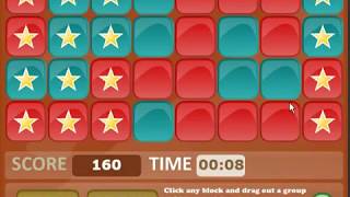 Blocks extended flash game beginner level mode score 372