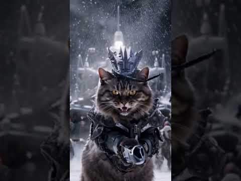 Kitten meowing to attack cats #cat #cats