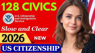 2026, New 128 Civics Test Questions and Answers I U.S. citizenship interview I N-400 Naturalization