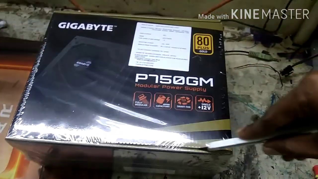 Gigabyte p750GM SMPS unboxing YouTube