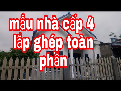 Video mẫu nhà cấp 4 lắp ghép,giá siêu rẻ.ở vùng nông thôn. - youtube