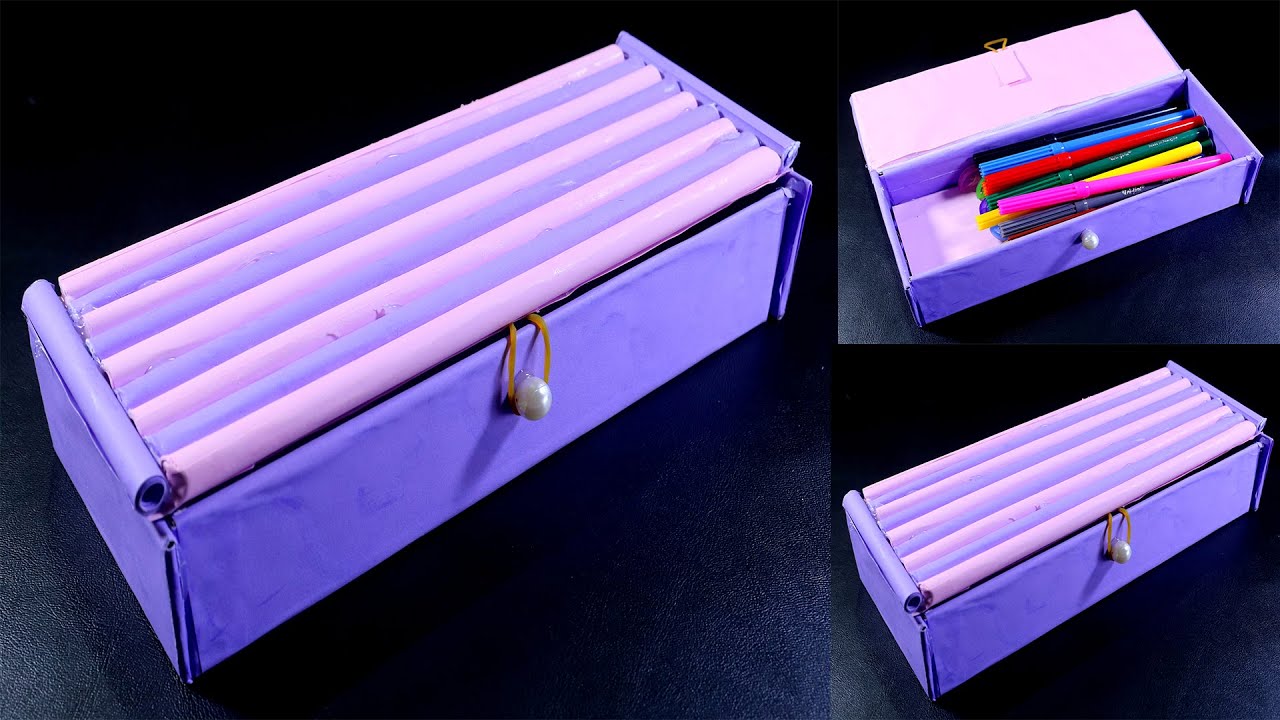 How to Make Pencil Box at Home | DIY Pencil Case - Pencil Box Craft