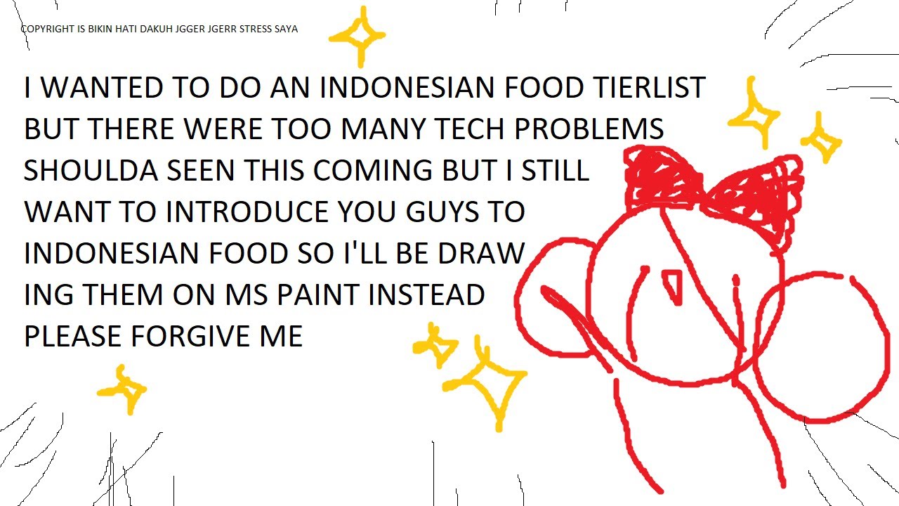 【MS PAINT】I WILL... DRAW INDONESIAN FOOD【Hololive Indonesia 2nd Gen】