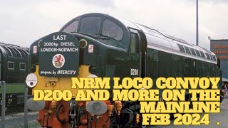 D200 back on The Mainline in 2024 with a Convoy of locos to ……