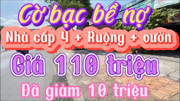 Cờ bạc bể nợ bán gấp nhà cấp 4 Ruộng Vườn mặt tiền đường ô tô giá 110 triệu thổ cư kiên Giang