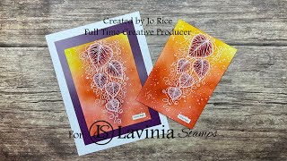Emboss Resist fun with Jo Rice #laviniastamps  #embossing  #cardmakingvideo