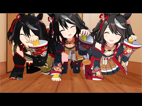 【ウマ娘mmd】ただキタちゃんが三人いるだけの動画