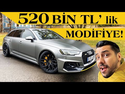 PROJELER | Audi A4 B9 - Audi RS4 Kasaya Dönüş Hikayesi 520 Bin TL'lik Modifiye Audi RS4 Tanıtım