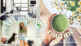 🌤 My 6am Morning Routine (Summer 2021) | korean skincare, movement, mindfulness