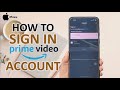 How To Sign In To Prime Video Account On iPhone