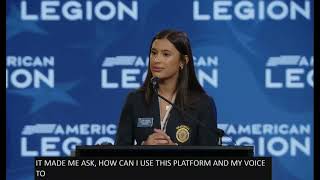 National convention American legion 2025 Tampa Florida youth champion oratorical champion thank you