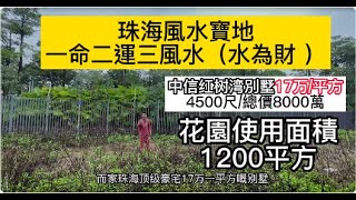 珠海風水寶地｜古話說：一命二運三風水（水為財 )｜中信红树湾17万平方別墅｜4500尺/總價8000萬｜花園使用面積1200平方｜#珠海樓盤#HongKong #Macao #大灣區樓盤 #大灣區置業