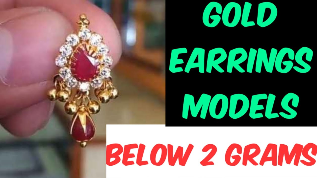 new earrings models below 2 grams||new huge of gold earrings ...