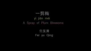 Video thumbnail of "EggHead Man Song Eng Translation / Xue Hua Piao Piao /A Spray of Plum Blossoms-PinYin Lyrics/费玉清-一剪梅"