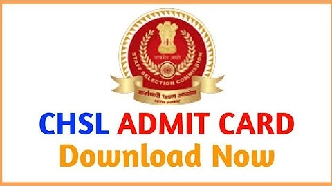SSC CHSL 2021 DV Test Admit Card