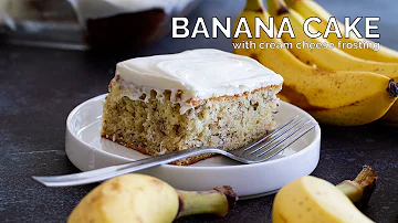 Banana Cake with Cream Cheese Frosting