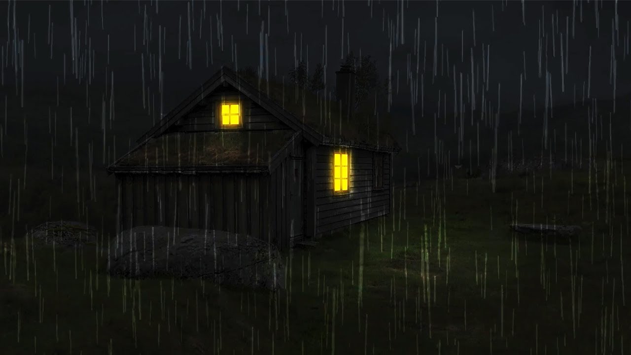 Relaxing Sound of Rain wind in Forest 1 Hour / Rain Drops - YouTube