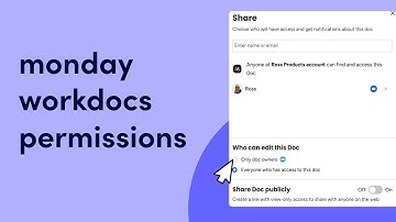 monday workdoc permissions | monday.com tutorials