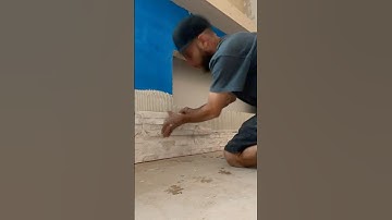 Fireplace Ledger stone #stone #fireplace #grinddontstop #diy #tilewithme #lakewoodranch #timelapse