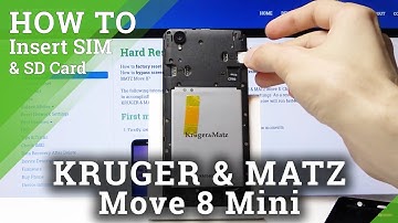 Kruger&Matz Move 8 Mini SIM / SD Card Installation - Insert Micro SD / Nano SIM