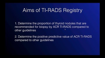 ACR TI-RADS registry overview for radiologists Nov 2018