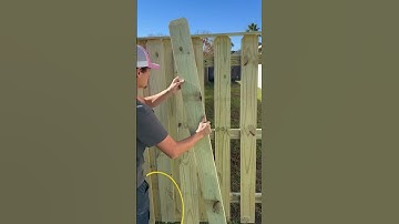 🪵How to build Board on Board fence #fencecontractor #diy #fencebuilding #woodwork