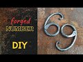 Hand forged number 6/9! How it&#39;s done? Home decor.  DIY #diy #forging #homedecor