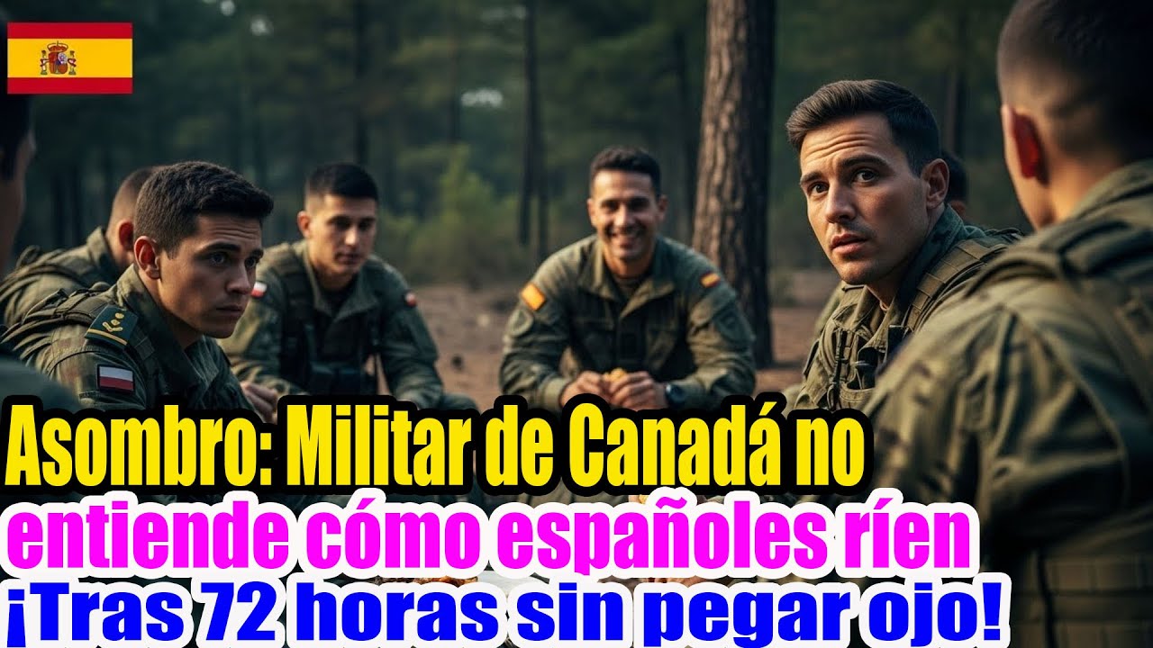 Canadienses atónitos al ver a soldados españoles sonreír tras 72 horas de entrenamiento sin dormir!!