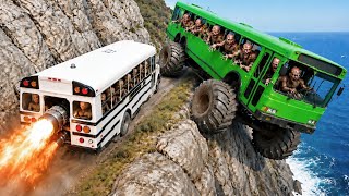 Monster Zombie Bus ATTACKS Rocket Bus! 😱 | BeamNG.drive #229