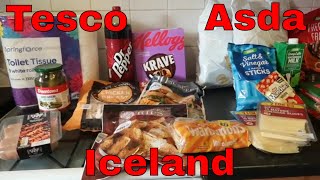 Asda, Iceland and Tesco grocery haul, August 2020 and mini rant.