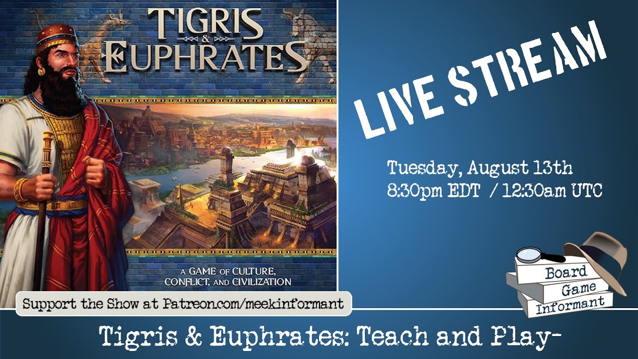 Tigris & Euphrates Teach and Full Play through with Train Shuffling -  YouTube