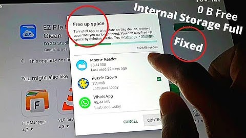 Free up space - Lenovo M10 tablet storage space running out even though not full - Fixed Step - Step