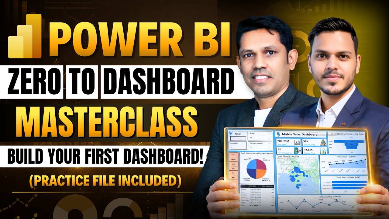 Power BI End-to-End Tutorial | Beginner to Advanced Dashboard ...