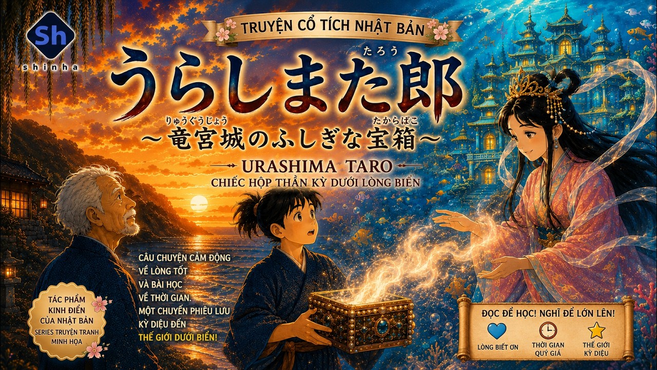 🇯🇵 浦島太郎（うらしまたろう）| Truyện Cổ Tích Nhật Bản Nổi Tiếng