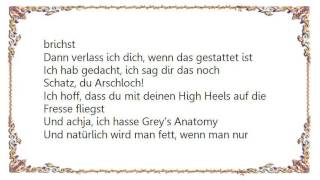 Weekend - Schatz du Arschloch Lyrics