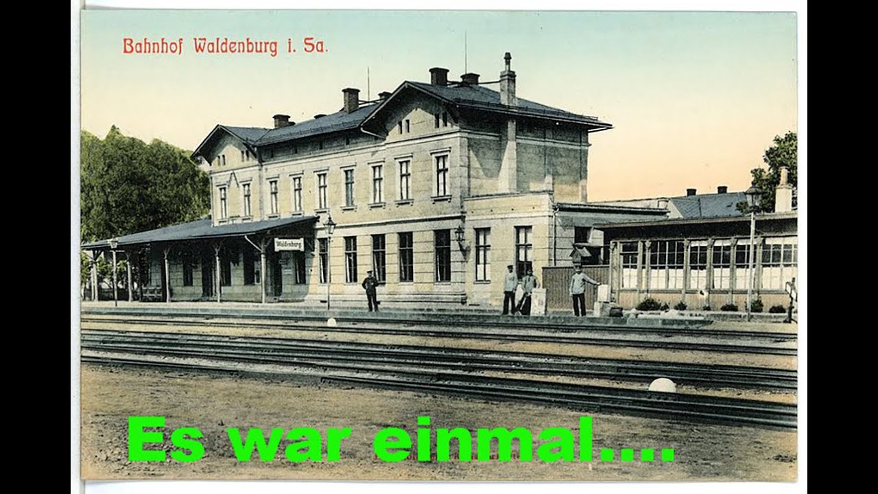 Der verlassene Bahnhof Waldenburg / Sachsen