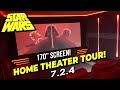 Incroyable tourne du cinma maison 724 star wars 2022  caissons de graves 18  krix dolby atmos jvc nx7