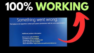 How to fix error code 80180014