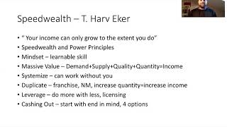 Famous Book Review #6: SpeedWealth - T. Harv Eker Profile