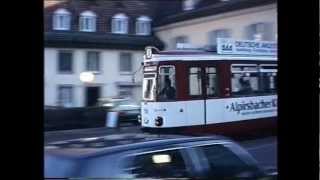 Straßenbahnen in Freiburg im Januar 1989