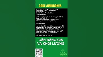 Lập trình code amibroker, chỉ báo cân bằng giá và khối lượng