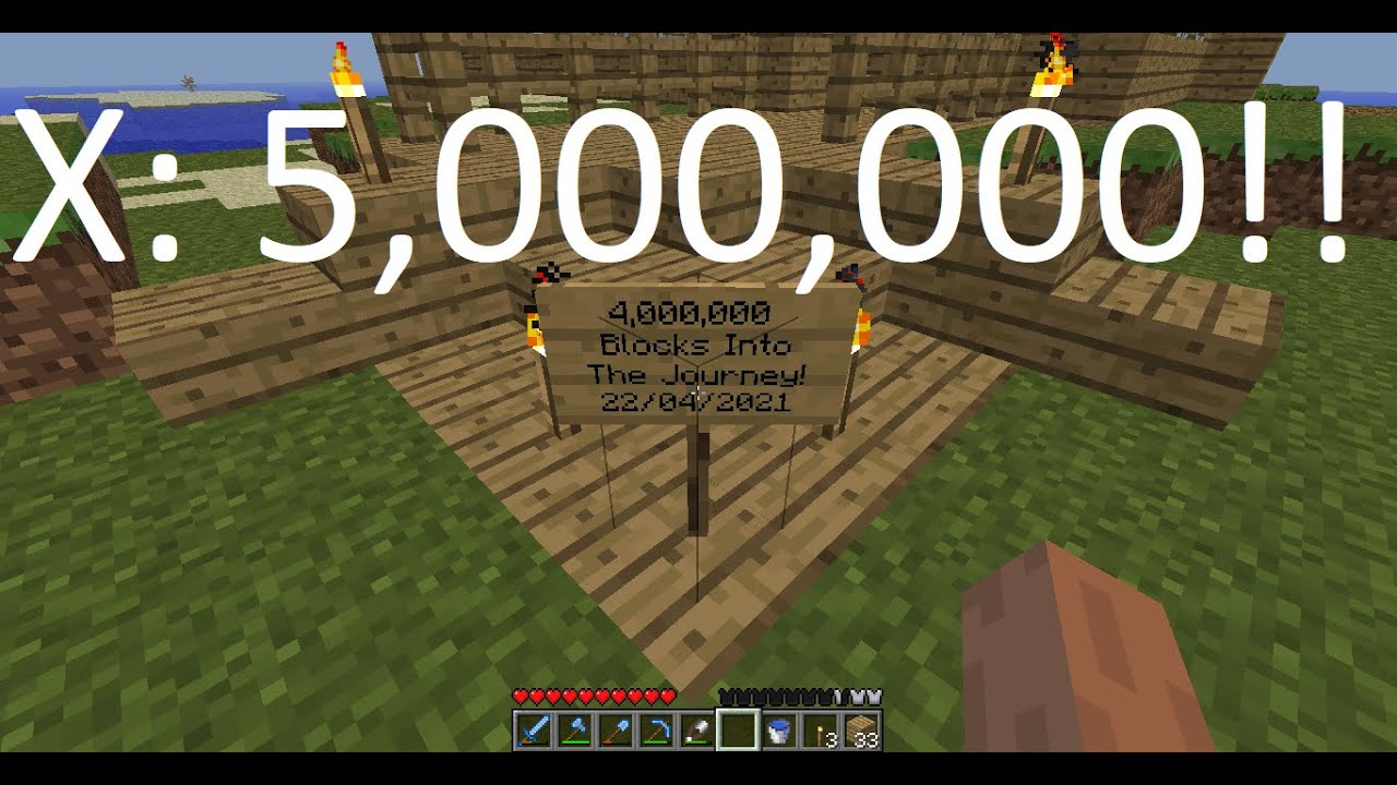 Walking 5,000,000 Blocks - Journey To The Far-Lands #71 - YouTube
