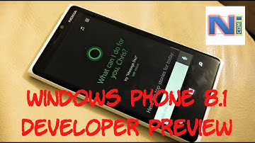 Windows Phone 8.1 Developer Preview